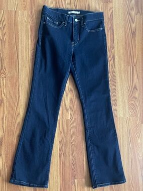Levi’s: Women's Dark Blue Shaping Bootcut Jeans